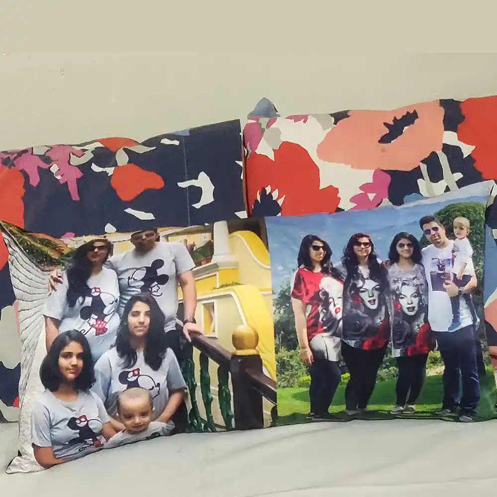 Personalized Rectangle Cushion with Photos